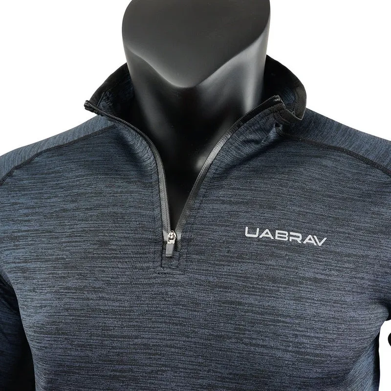 T-Shirt de sport extensible à manches longues pour homme "Rashguard - Uabrav"