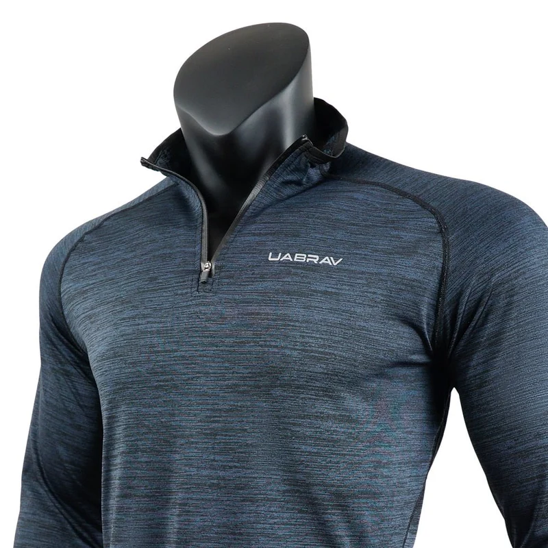 T-Shirt de sport extensible à manches longues pour homme "Rashguard - Uabrav"