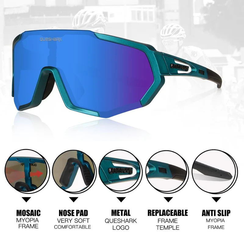 Lunettes cyclisme / bikepacking unisexe "QUESHARK – QE48"