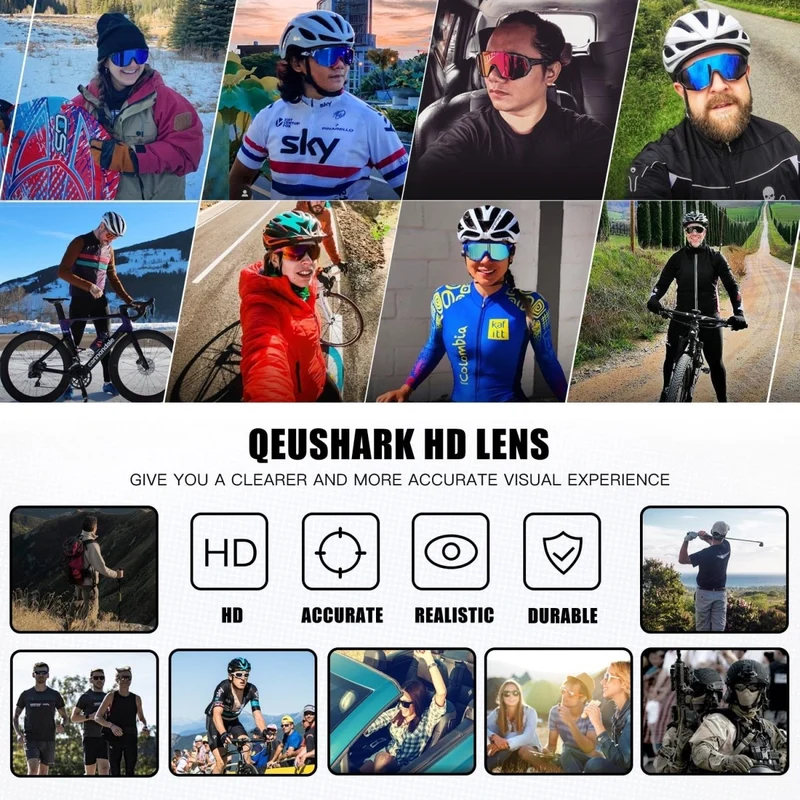 Lunettes cyclisme / bikepacking unisexe "QUESHARK – QE48"