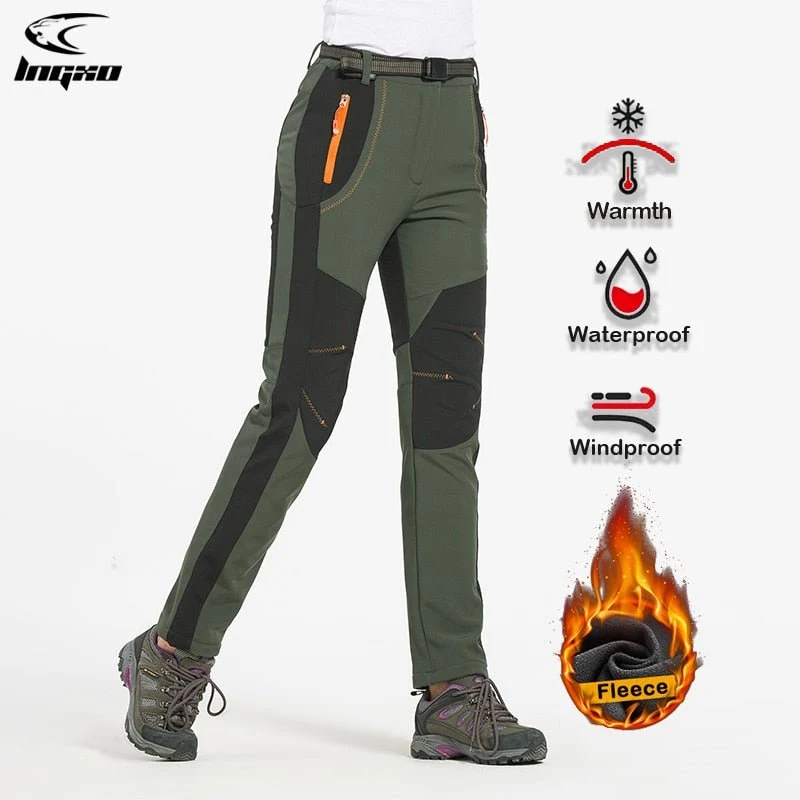 Pantalon de randonnée polaire & imperméable pour femme "LNGXO – JNP02B"