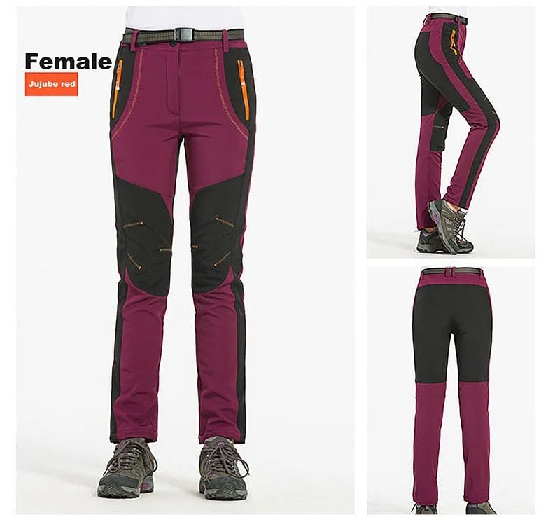 Pantalon de randonnée polaire & imperméable pour femme "LNGXO – JNP02B"