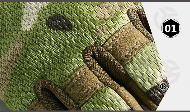 Gants tactiques airsoft / buscraft antidérapants "JIUSUYI - A9"