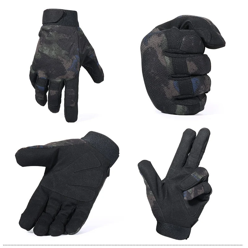 Gants tactiques airsoft / buscraft antidérapants "JIUSUYI - A9"