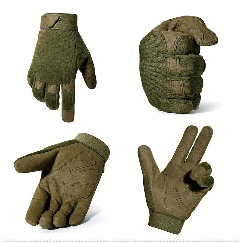 Gants tactiques airsoft / buscraft antidérapants "JIUSUYI - A9"