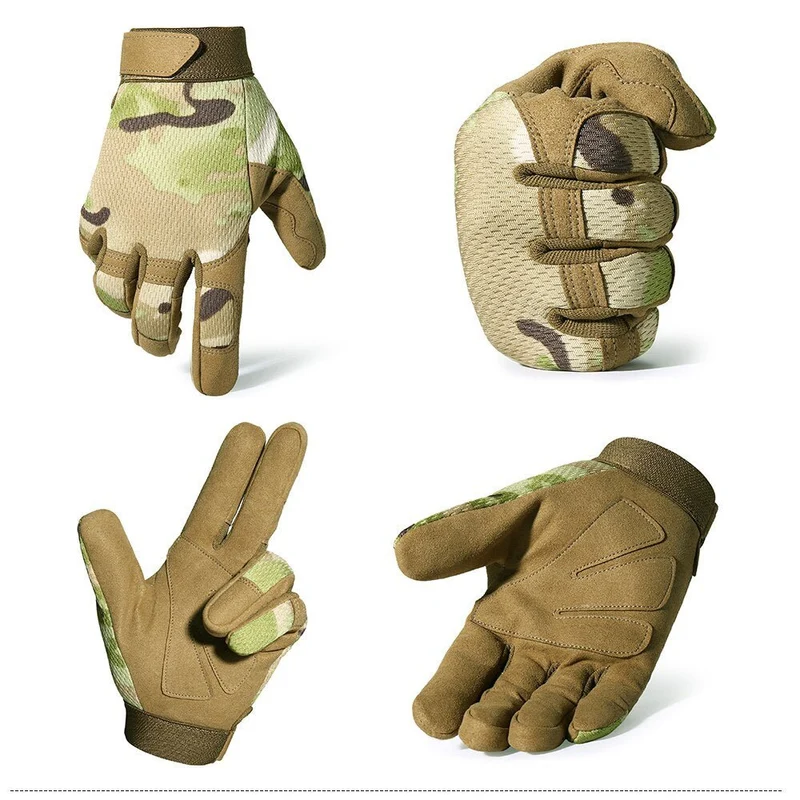 Gants tactiques airsoft / buscraft antidérapants "JIUSUYI - A9"