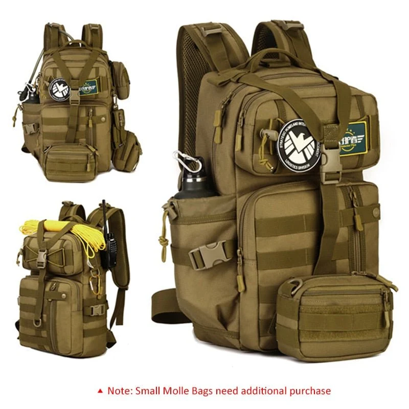 Sac à dos tactique imperméable avec système Molle 30L "Kendome - XA39D"