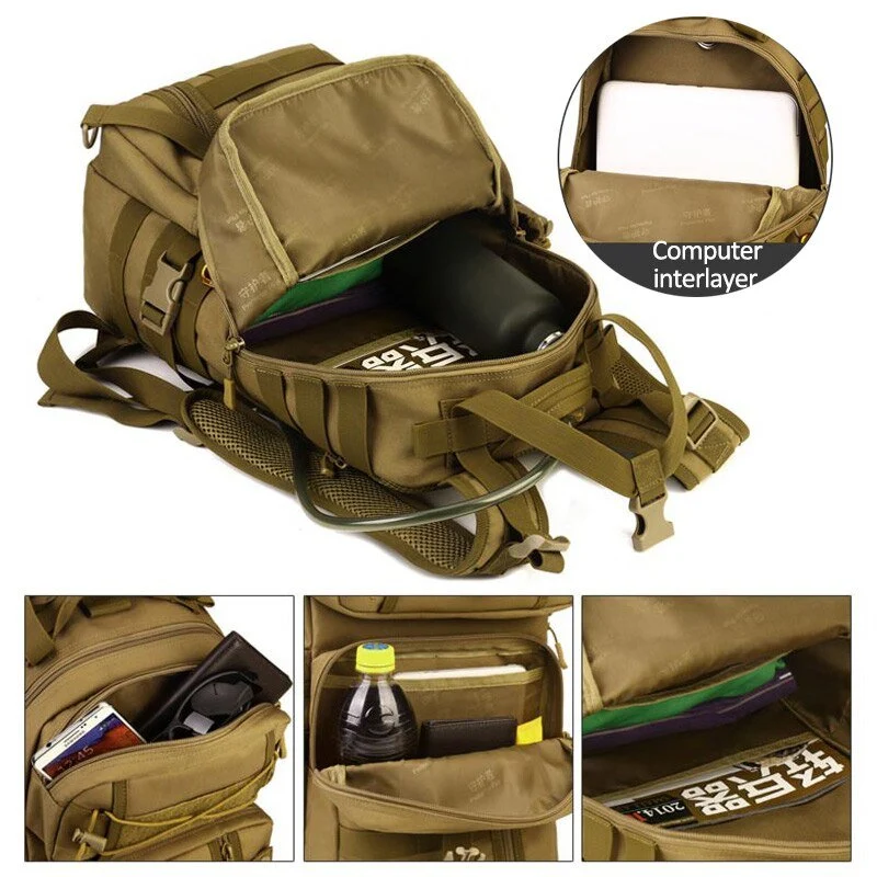 Sac à dos tactique imperméable avec système Molle 30L "Kendome - XA39D"