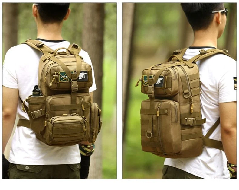 Sac à dos tactique imperméable avec système Molle 30L "Kendome - XA39D"