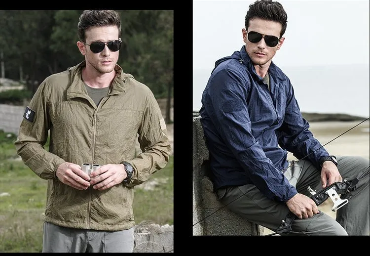 Veste ultralégère / coupe-vent à capuche & imperméable UPF50 + "IGLDSI - Outdoor Jacket"