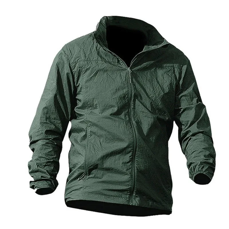 Veste ultralégère / coupe-vent à capuche & imperméable UPF50 + "IGLDSI - Outdoor Jacket"