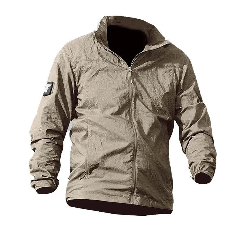 Veste ultralégère / coupe-vent à capuche & imperméable UPF50 + "IGLDSI - Outdoor Jacket"