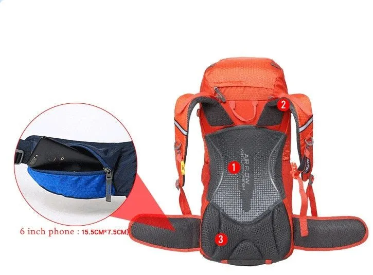 Sac à dos de randonnée avec raincover 1025g "Outdoor Life - Zeus 40/50L"