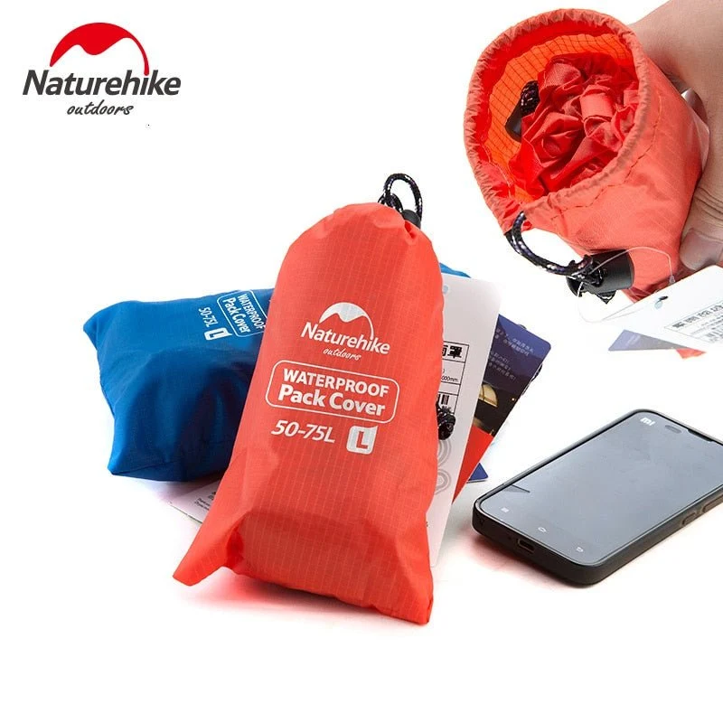 Housse de pluie imperméable 20 à 75L / rain-cover (à partir de 80g) "NatureHike – Backpack Cover"