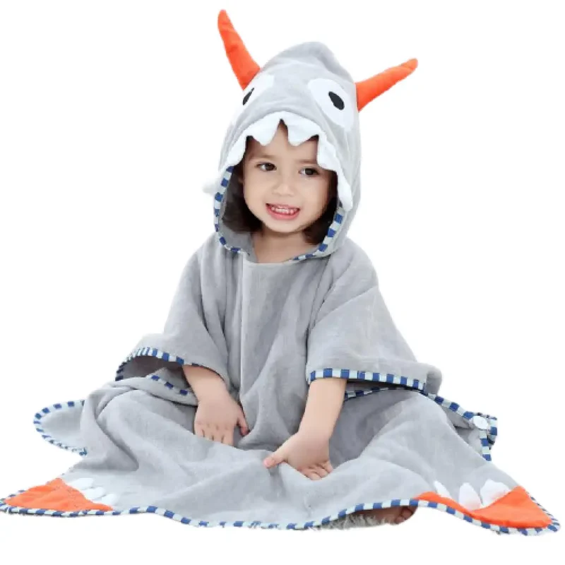 Peignoir poncho enfant