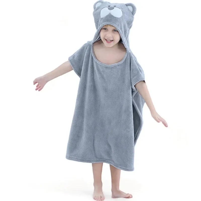 Poncho enfant piscine