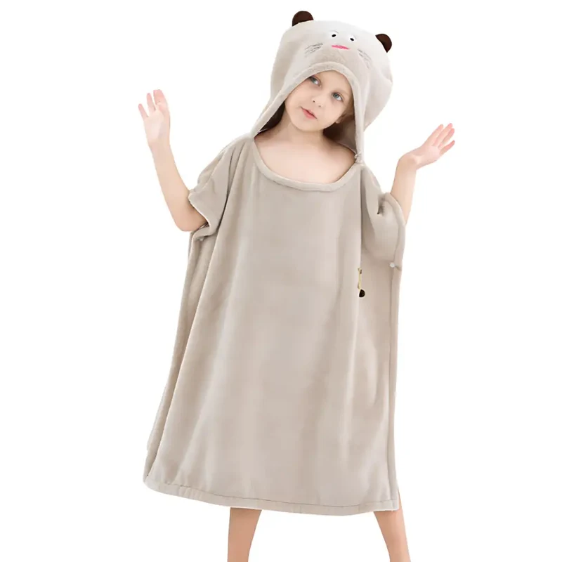 Poncho enfant bain