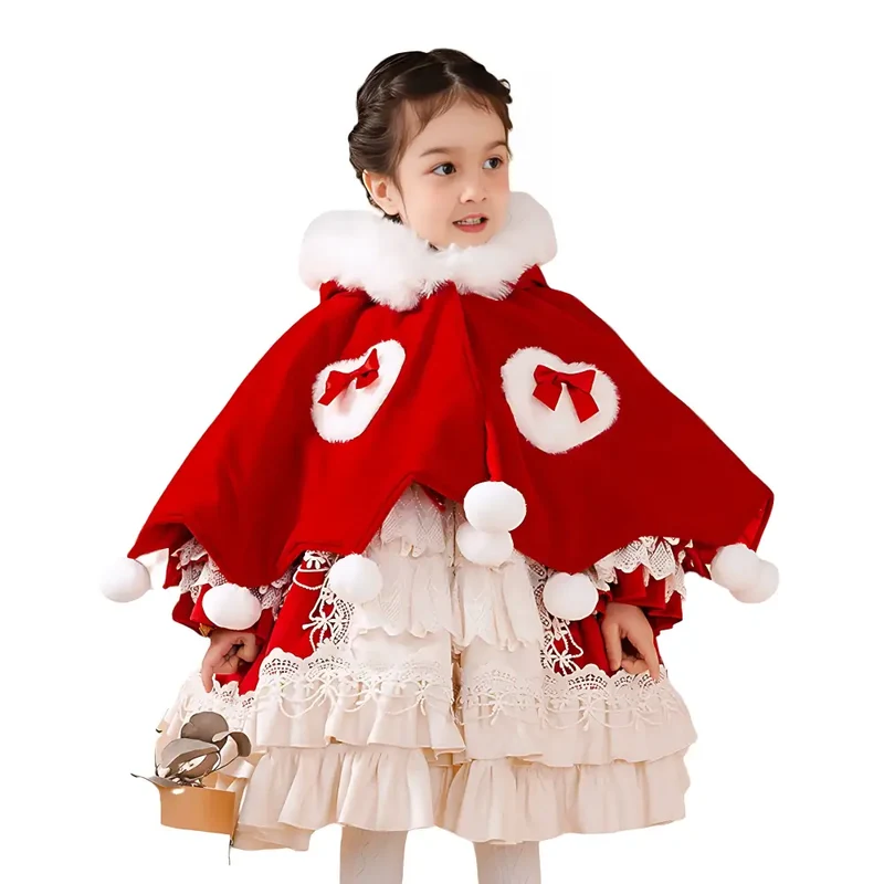Poncho polaire enfant