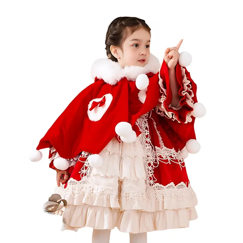Poncho polaire enfant
