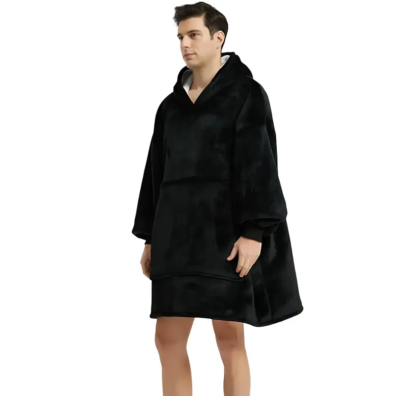 Poncho homme polaire