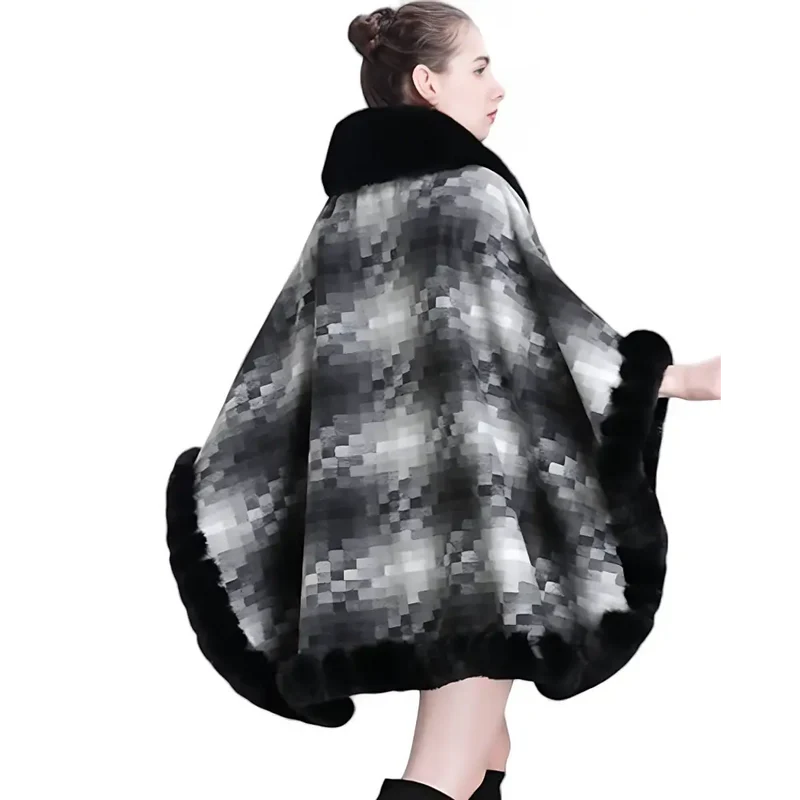 Poncho polaire femme