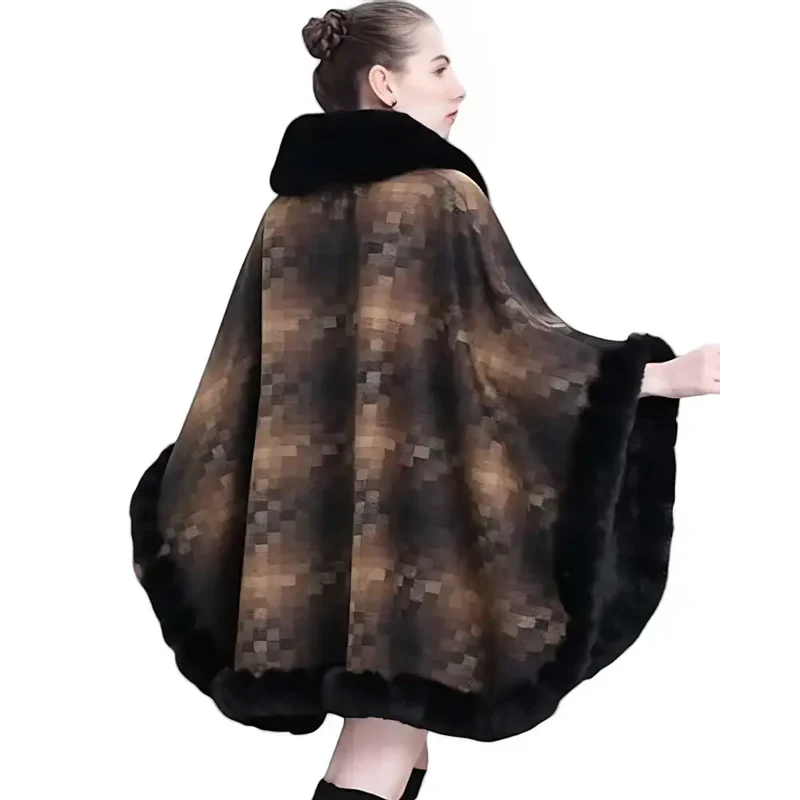 Poncho polaire femme