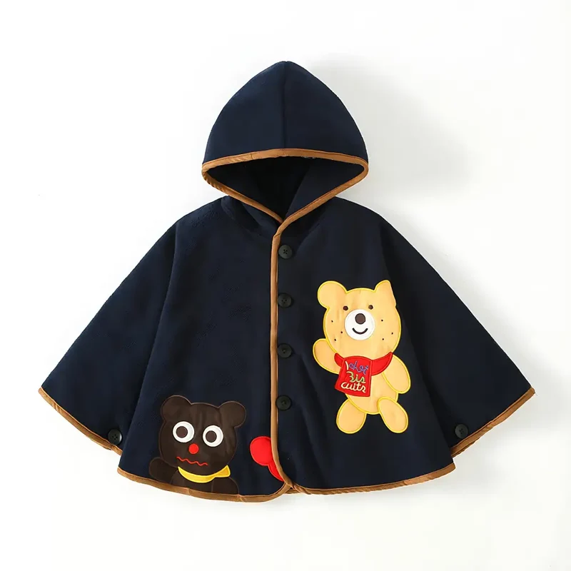 Poncho noir enfant