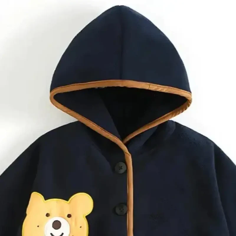 Poncho noir enfant