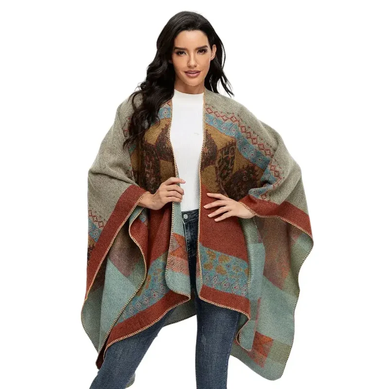 Poncho femme tendance