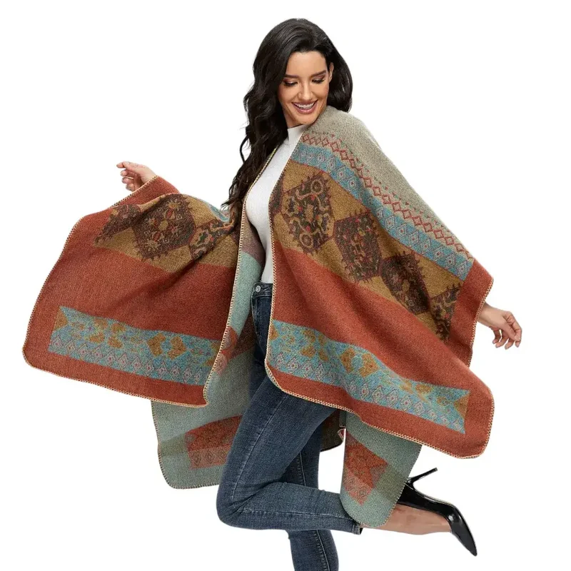 Poncho femme tendance
