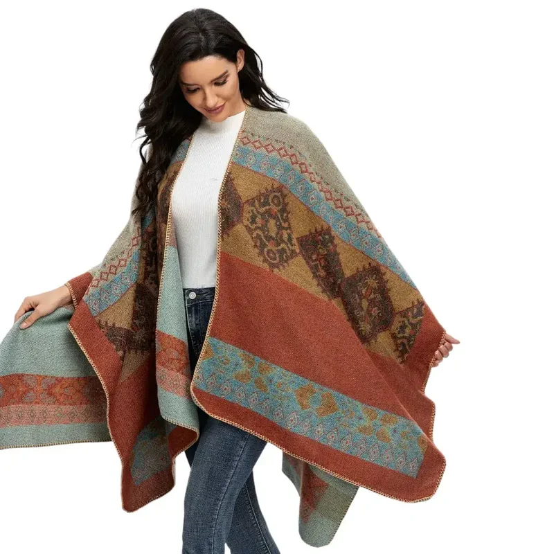 Poncho femme tendance