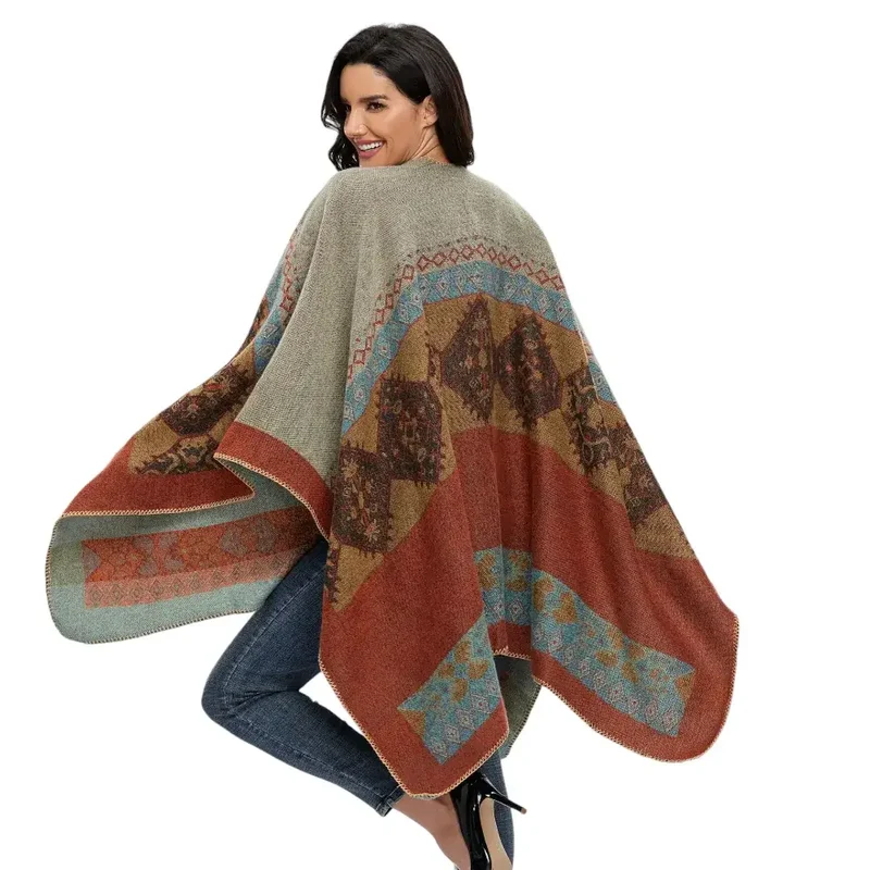 Poncho femme tendance
