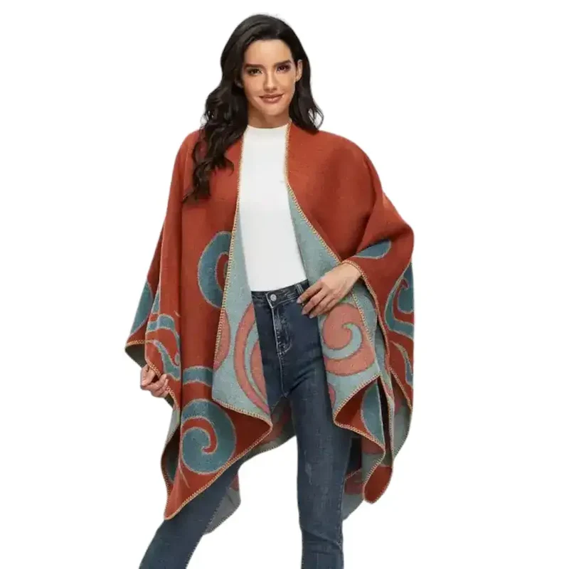Poncho femme tendance
