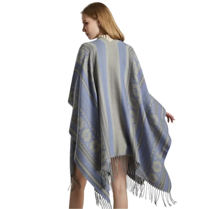 Poncho cape hiver femme