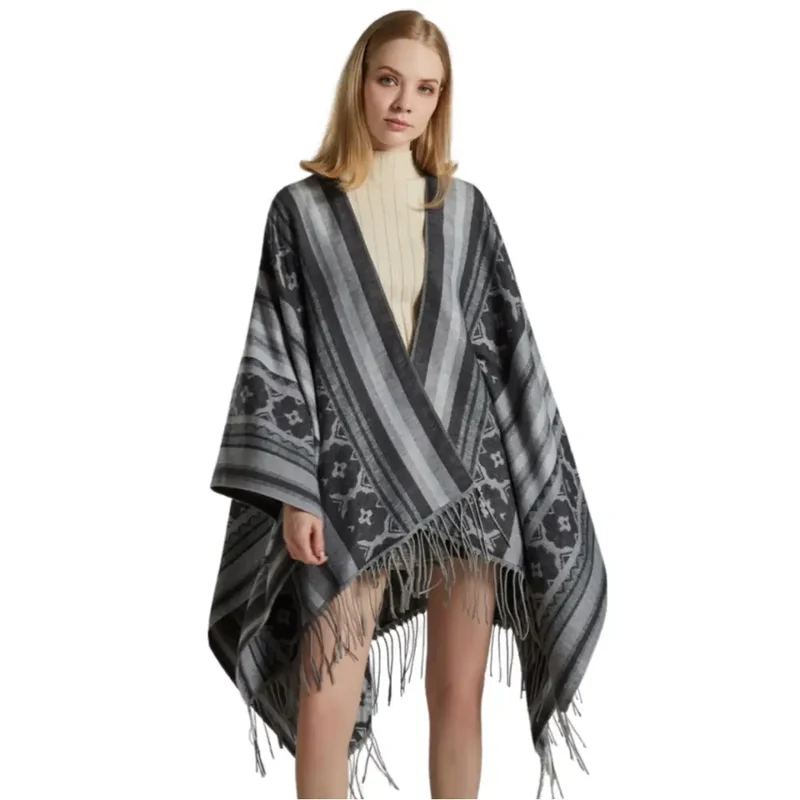 Poncho cape hiver femme