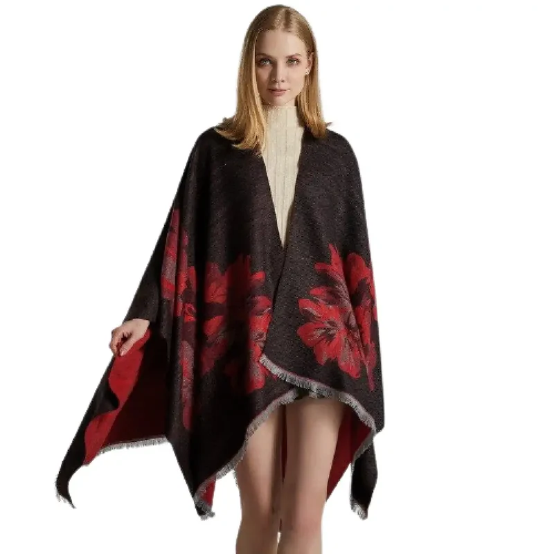 Echarpe poncho femme