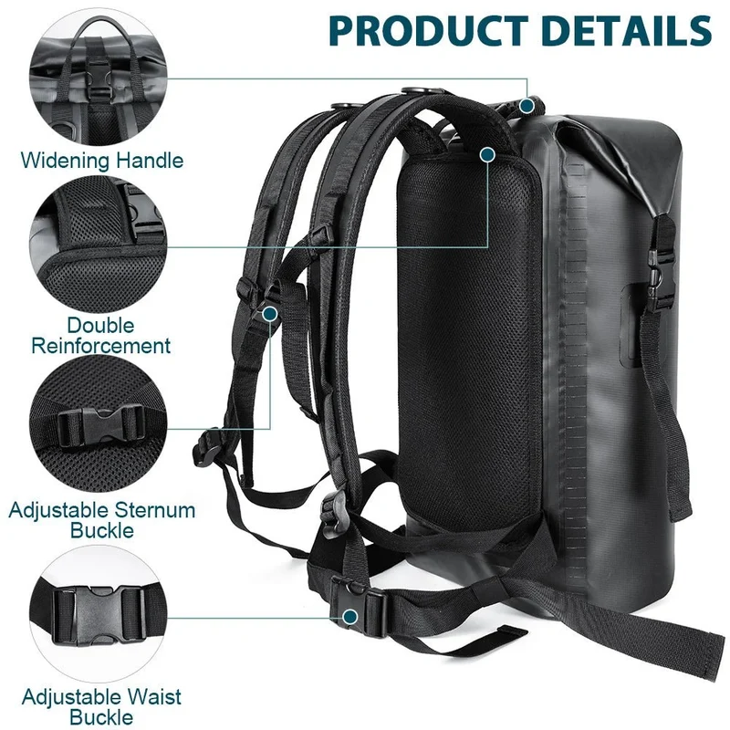Sac à dos étanche pour natation, plage, surf et plongée "NEWBOLER - BAG310 35L"