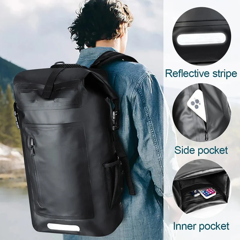 Sac à dos étanche pour natation, plage, surf et plongée "NEWBOLER - BAG310 35L"
