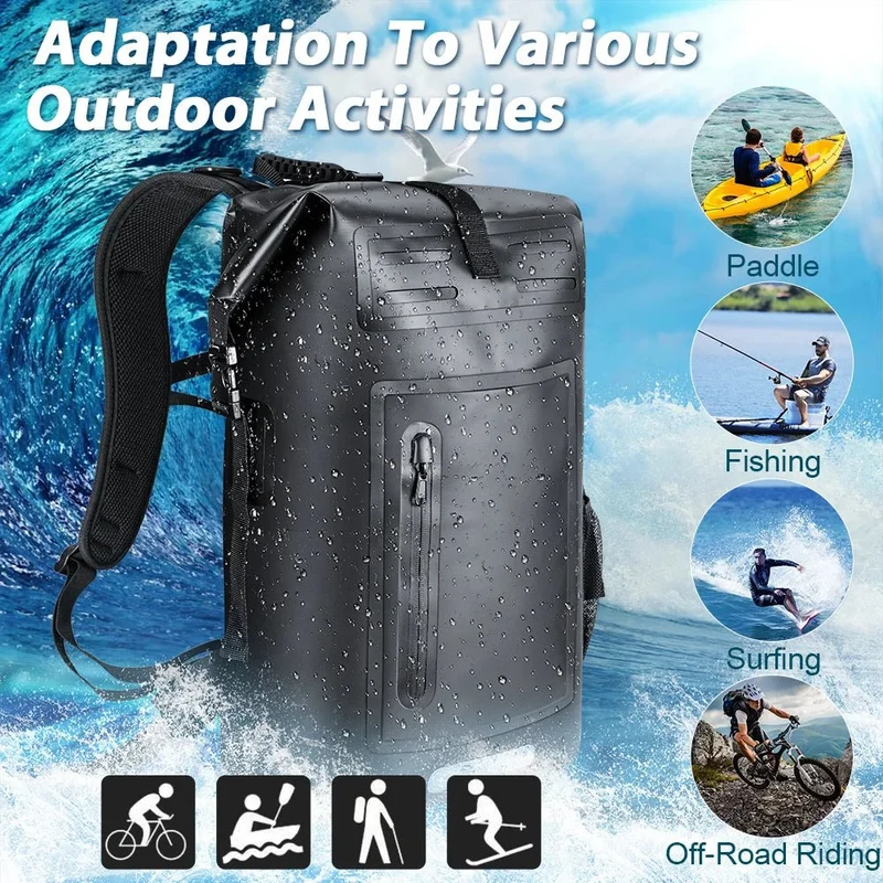 Sac à dos étanche pour natation, plage, surf et plongée "NEWBOLER - BAG310 35L"