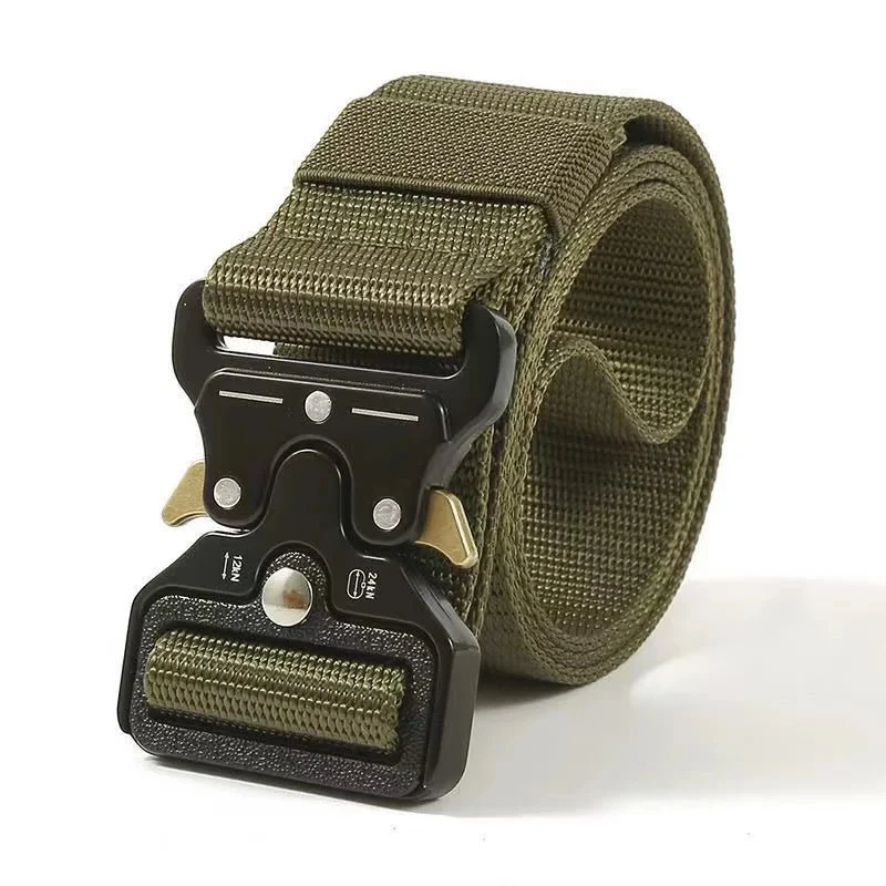 Ceinture tactique en métal et toile nylon pour homme -"Faramigo - B01"