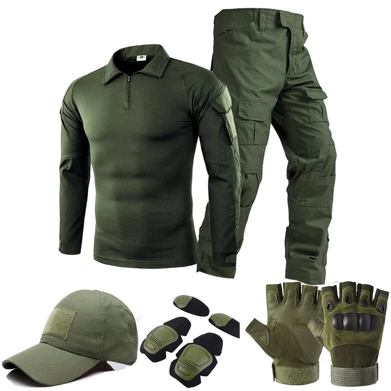 Ensemble de vêtements de camouflage tactiques pour la chasse et l'airsoft "Outdoor Tactical Gear - OTG-100"