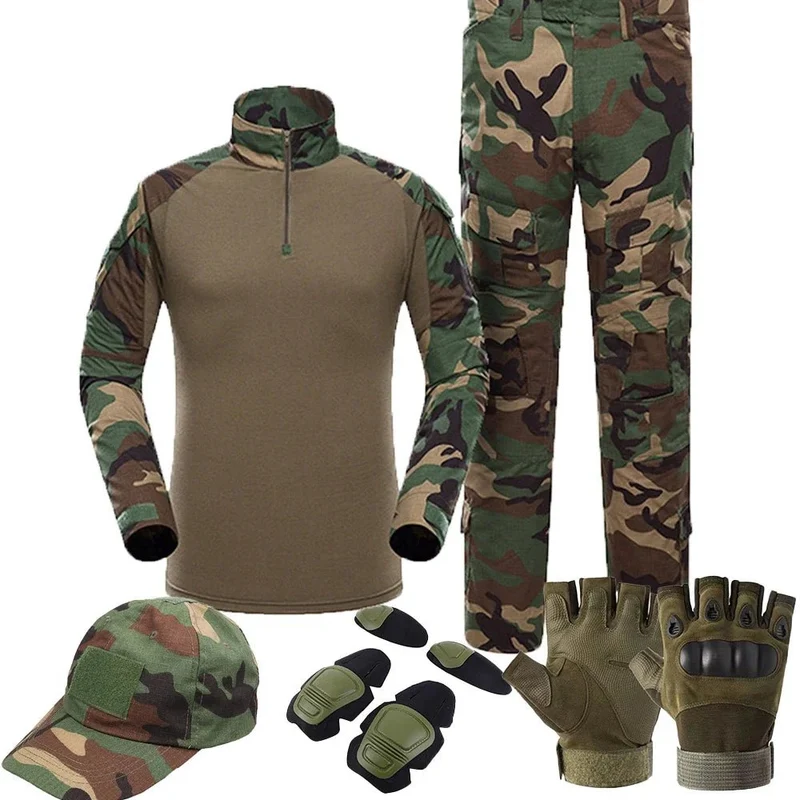 Ensemble de vêtements de camouflage tactiques pour la chasse et l'airsoft "Outdoor Tactical Gear - OTG-100"