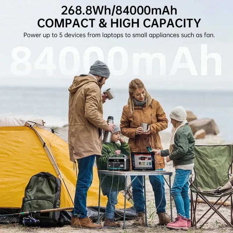 Chargeur de batterie LiFePO4 portable 300 W, USB-C PD60 "DaranEner - NEO300"
