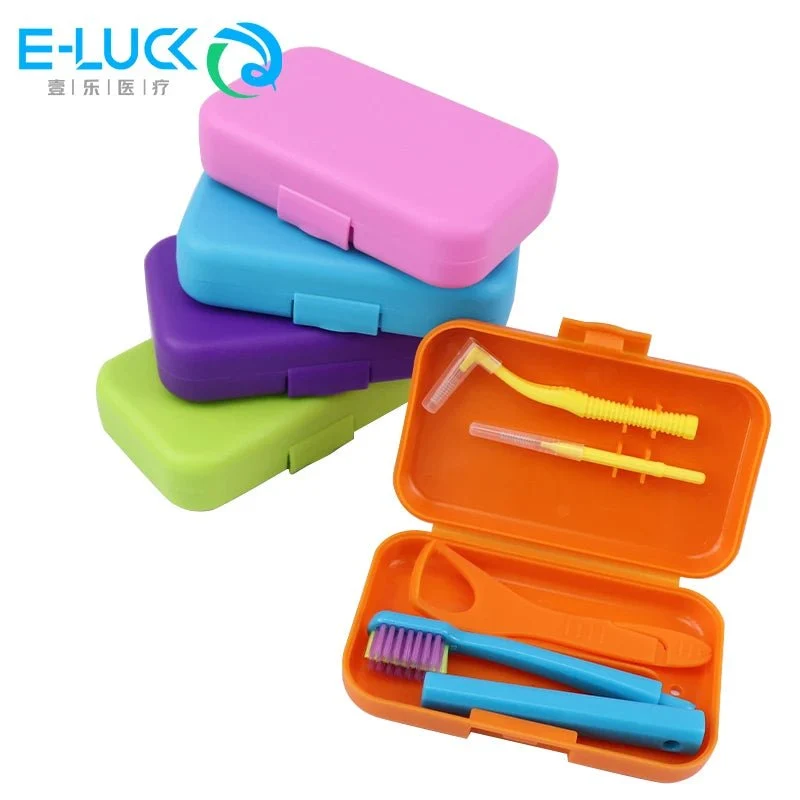 Kits hygiène portable de voyage avec brosse à dents et nettoyage dentaire "E-LUCK - EH034"