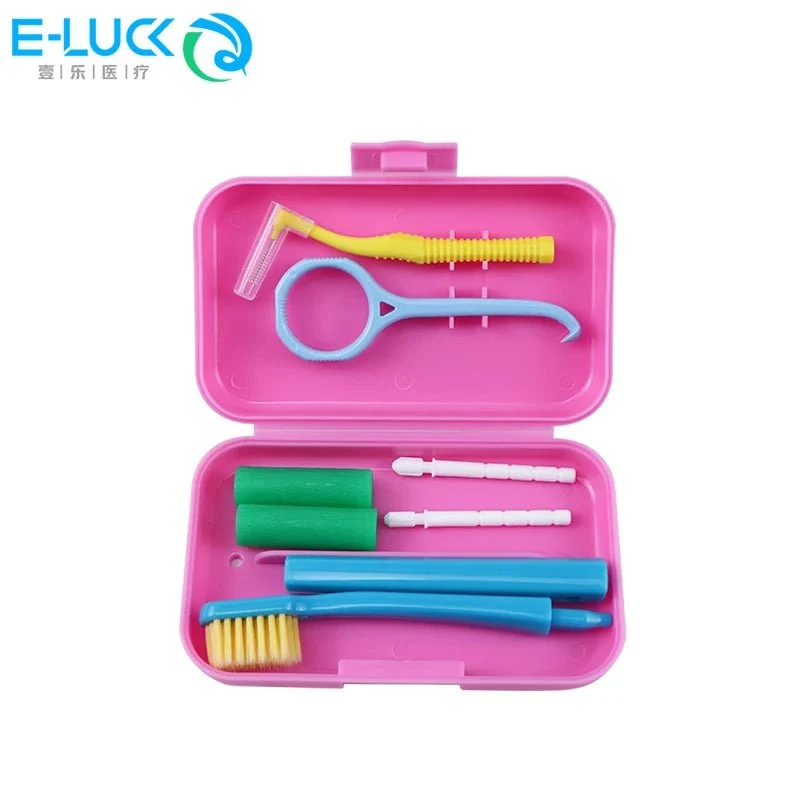 Kits hygiène portable de voyage avec brosse à dents et nettoyage dentaire "E-LUCK - EH034"