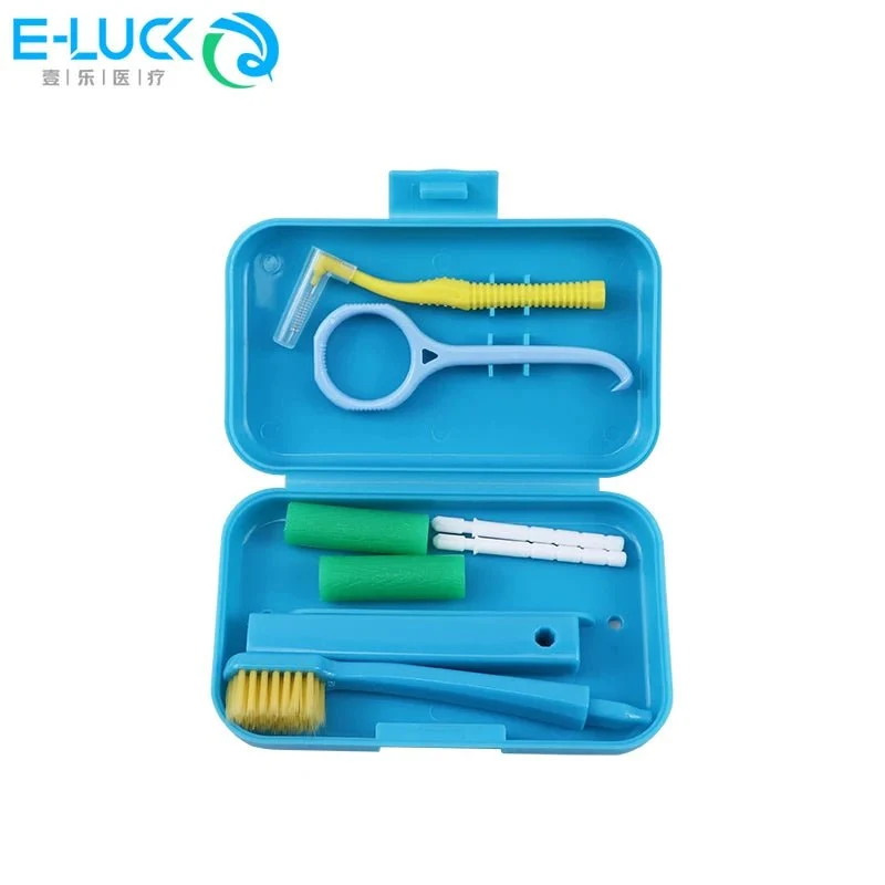 Kits hygiène portable de voyage avec brosse à dents et nettoyage dentaire "E-LUCK - EH034"