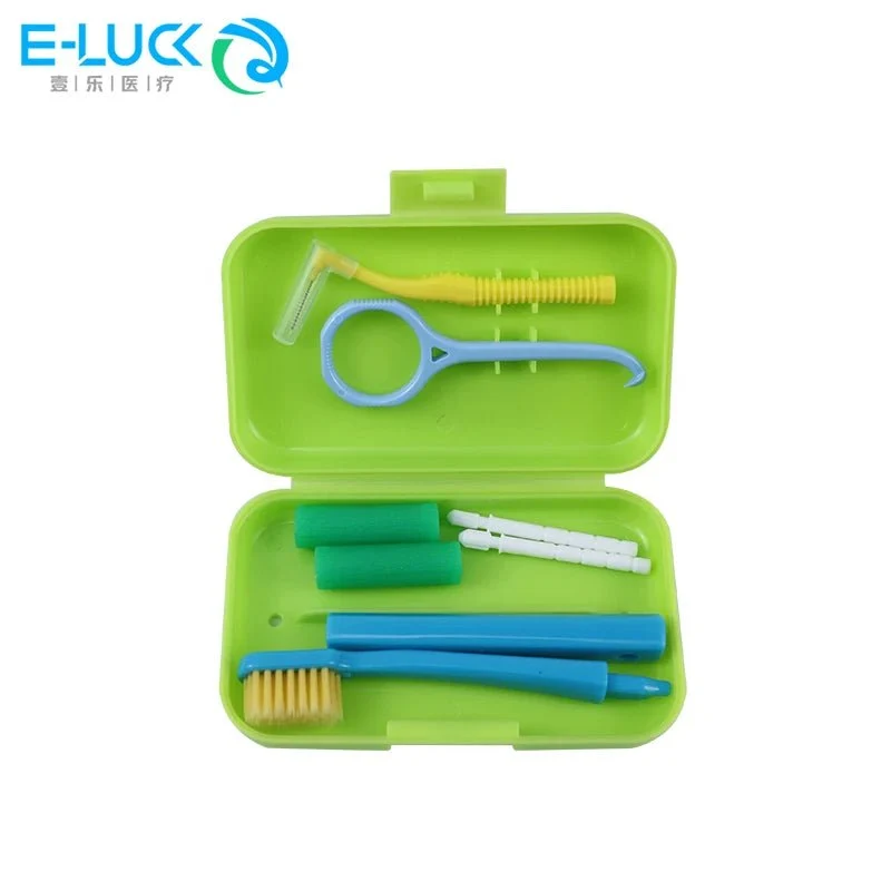Kits hygiène portable de voyage avec brosse à dents et nettoyage dentaire "E-LUCK - EH034"
