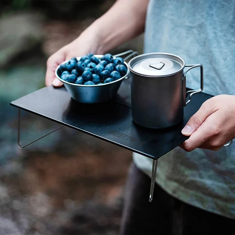 Mini-table de camping d'extérieur ultralégère en alliage d'aluminium "WESTTUNE - Mini-outdoor table"