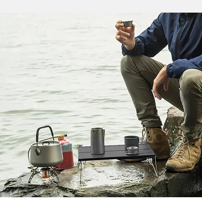 Mini-table de camping d'extérieur ultralégère en alliage d'aluminium "WESTTUNE - Mini-outdoor table"