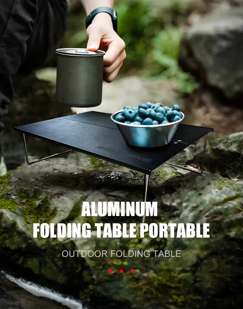Mini-table de camping d'extérieur ultralégère en alliage d'aluminium "WESTTUNE - Mini-outdoor table"